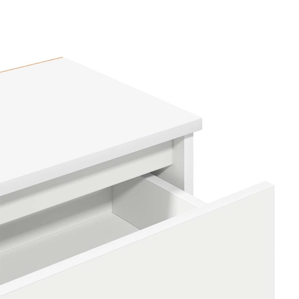 803444 vidaXL Bedside Cabinets 2 pcs White 40x30x39 cm Engineered Wood