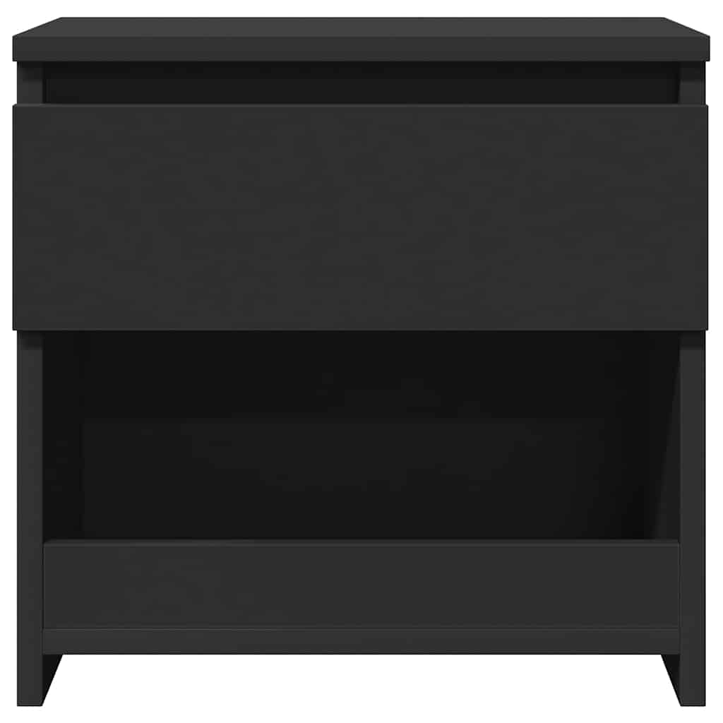 Bedside Cabinets 2 pcs Black 40x30x39 cm Engineered Wood