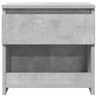 Bedside Cabinet Concrete Grey 40x30x39 cm Engineered Wood