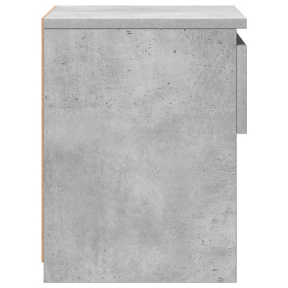 803451 vidaXL Bedside Cabinet Concrete Grey 40x30x39 cm Engineered Wood