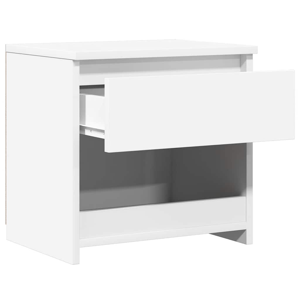 Bedside Cabinet | High gloss white | Engineered wood | Medium