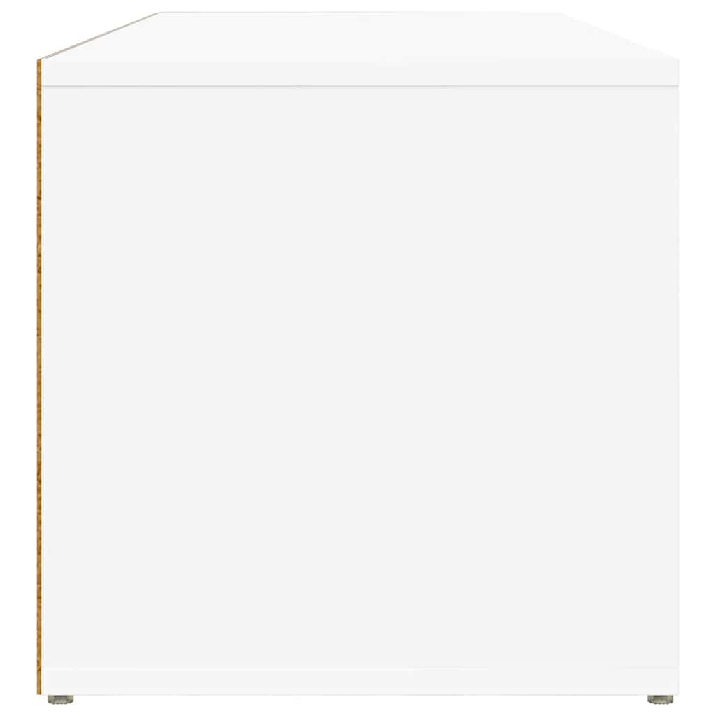 Shoe Storage Bench White 105x35x35 cm Engineered Wood