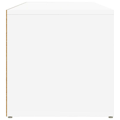 Shoe Storage Bench White 102x35x35 cm Engineered Wood