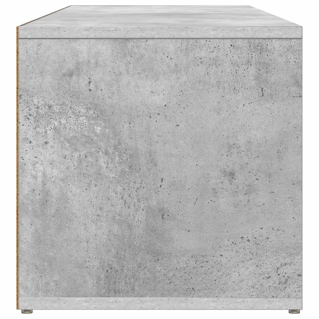 Shoe Storage Bench | Concrete Grey | Engineered Wood | Medium