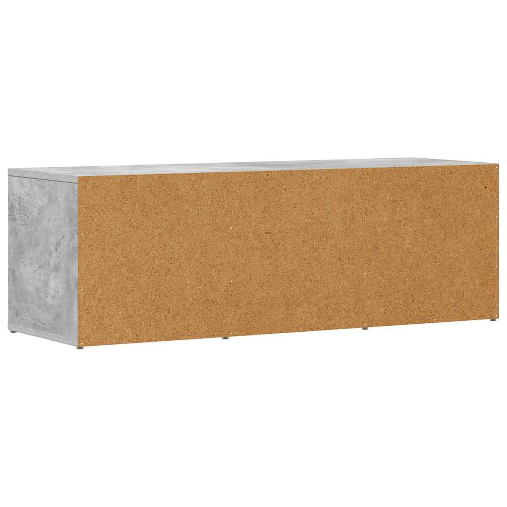 Shoe Storage Bench | Concrete Grey | Engineered Wood | Medium