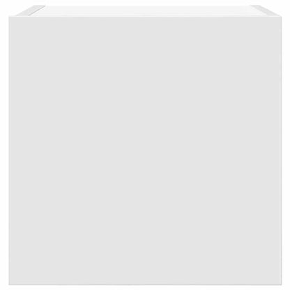 804483 vidaXL 4 Piece Wall-mounted TV Cabinet Set White 30,5x30x30 cm