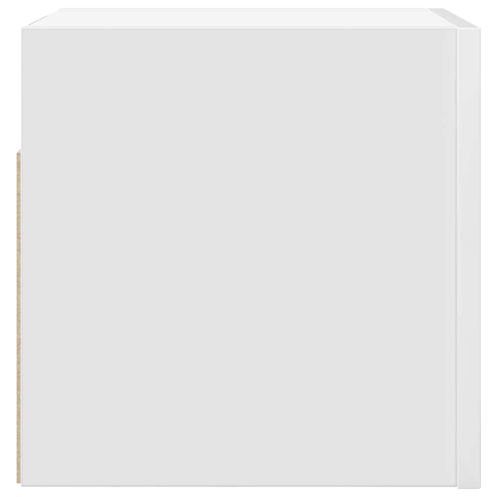 804483 vidaXL 4 Piece Wall-mounted TV Cabinet Set White 30,5x30x30 cm