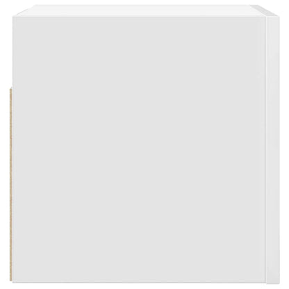 804483 vidaXL 4 Piece Wall-mounted TV Cabinet Set White 30,5x30x30 cm