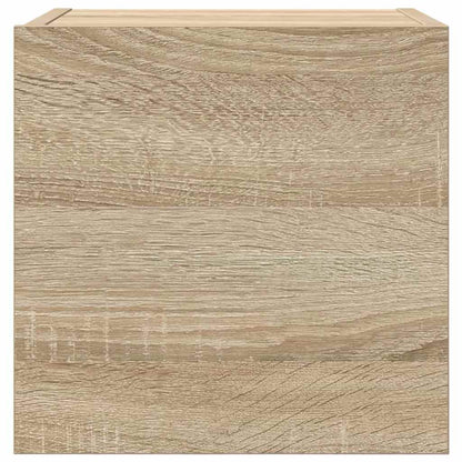 804492 vidaXL 4 Piece Wall-mounted TV Cabinet Set Sonoma Oak 30,5x30x30 cm