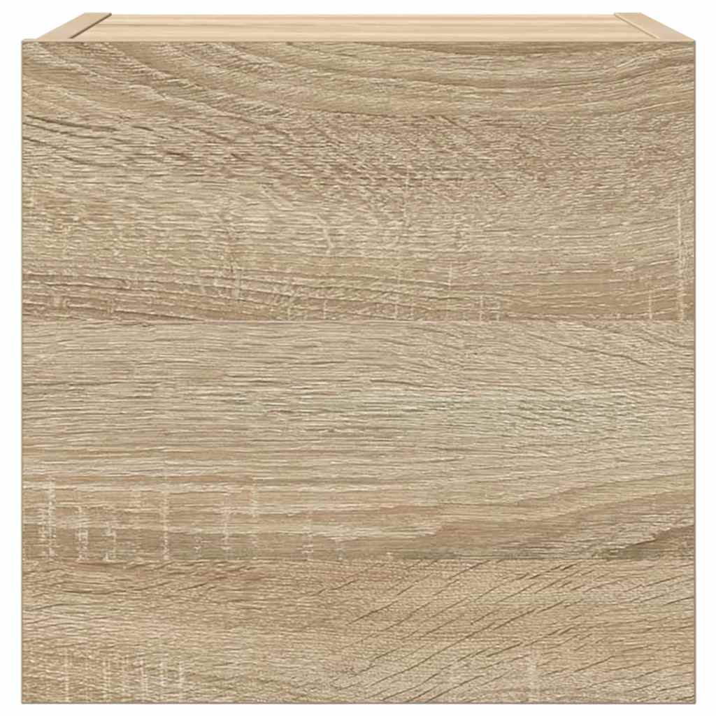 804492 vidaXL 4 Piece Wall-mounted TV Cabinet Set Sonoma Oak 30,5x30x30 cm
