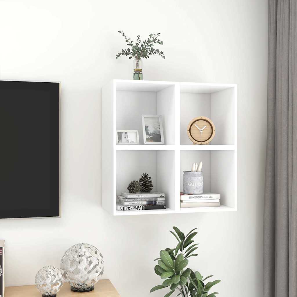 805446 vidaXL Wall Cabinets 4 pcs White 37x37x37 cm Engineered Wood
