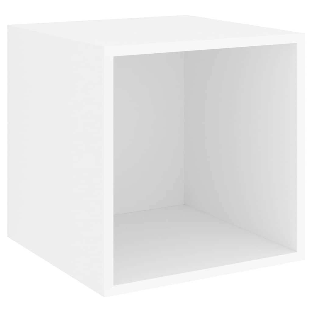 805446 vidaXL Wall Cabinets 4 pcs White 37x37x37 cm Engineered Wood