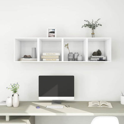 805446 vidaXL Wall Cabinets 4 pcs White 37x37x37 cm Engineered Wood