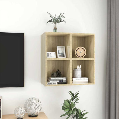 805455 vidaXL Wall Cabinets 4 pcs Sonoma Oak 37x37x37 cm Engineered Wood