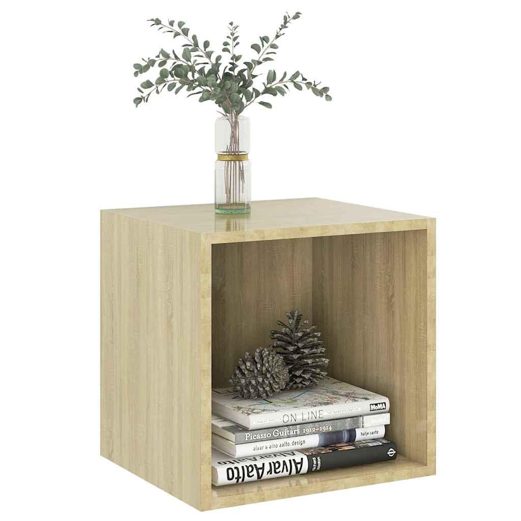 805455 vidaXL Wall Cabinets 4 pcs Sonoma Oak 37x37x37 cm Engineered Wood
