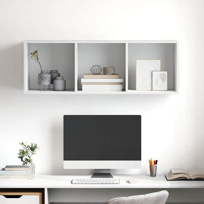 Wall-mounted TV Cabinet White 37x37x107 cm Engineered Wood