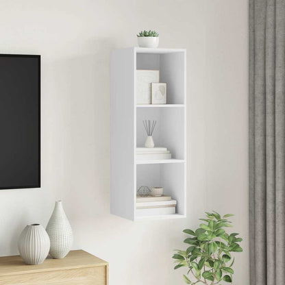 805480 vidaXL Wall-mounted TV Cabinet White 37x37x107 cm Engineered Wood
