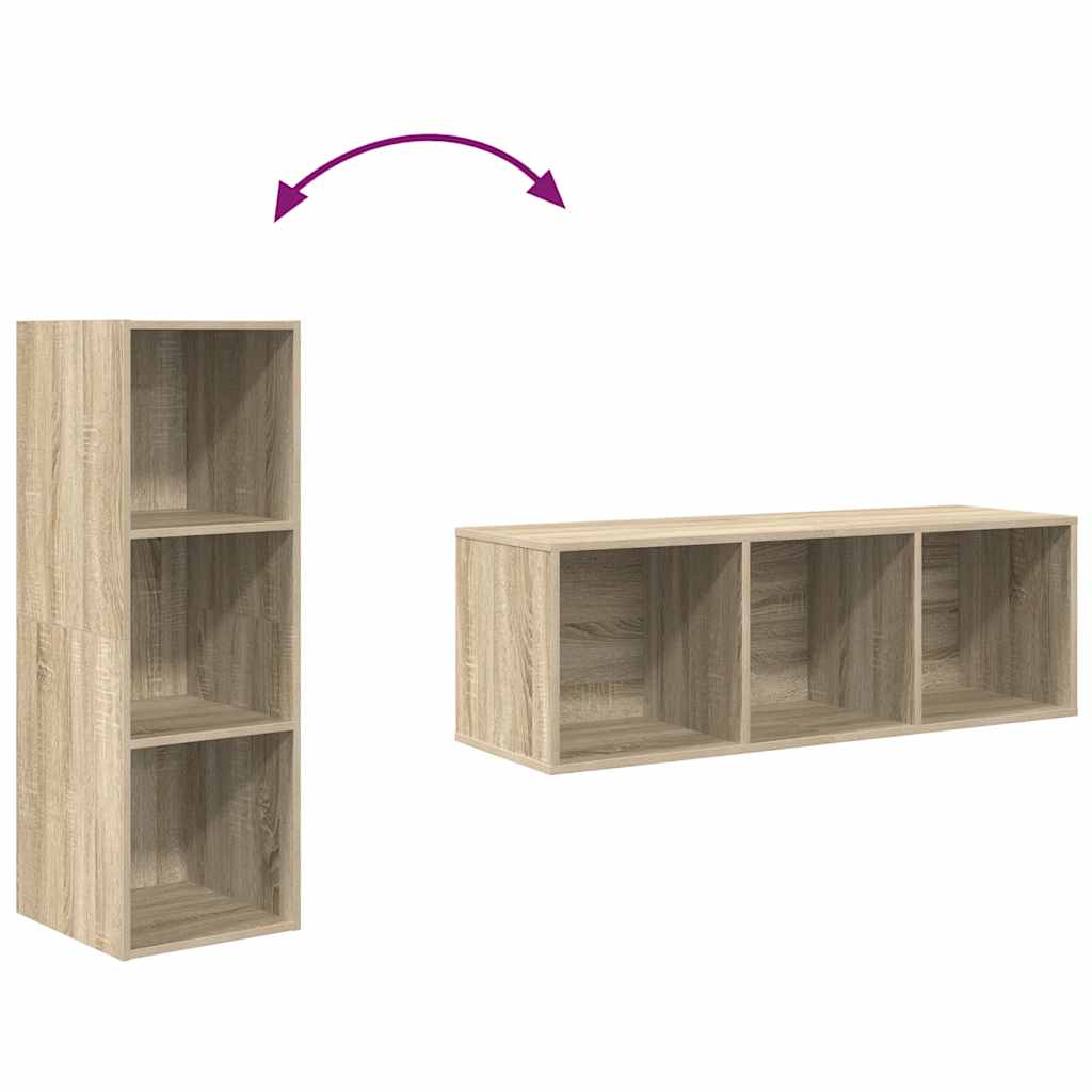Wall-mounted TV Cabinet Sonoma Oak 37x37x107 cm Engineered Wood