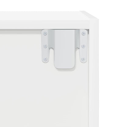805489 vidaXL Wall-mounted TV Cabinet White 37x37x142,5 cm Engineered Wood