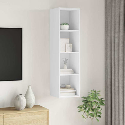 805489 vidaXL Wall-mounted TV Cabinet White 37x37x142,5 cm Engineered Wood