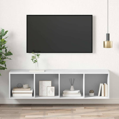 805489 vidaXL Wall-mounted TV Cabinet White 37x37x142,5 cm Engineered Wood