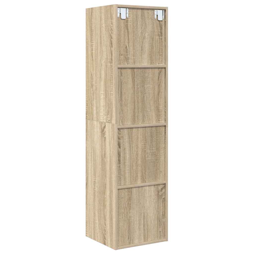 Wall-mounted TV Cabinet Sonoma Oak 37x37x142.5 cm Engineered Wood