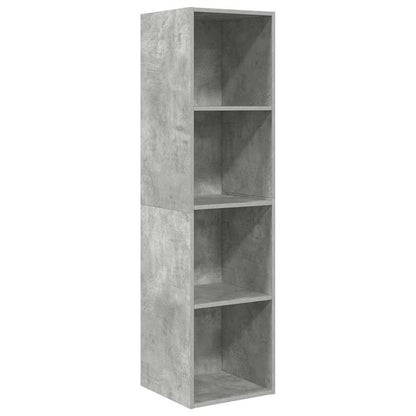 805493 vidaXL Wall-mounted TV Cabinet Concrete Grey 37x37x142,5 cm Engineered Wood