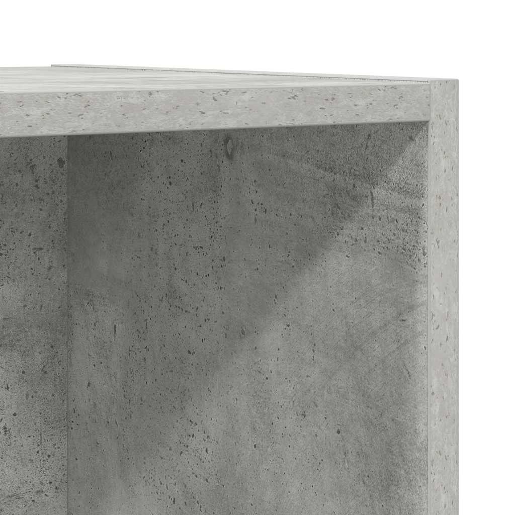 805493 vidaXL Wall-mounted TV Cabinet Concrete Grey 37x37x142,5 cm Engineered Wood