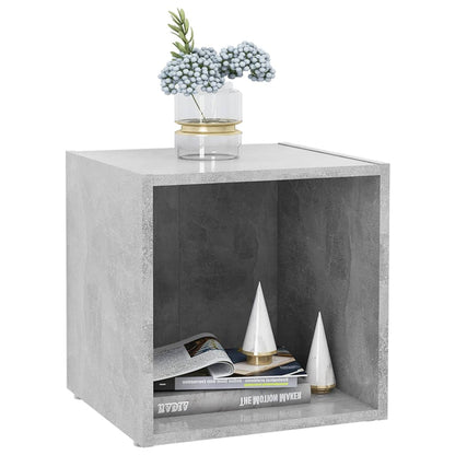 TV Cabinets 2 pcs Concrete Grey 37x35x37 cm Engineered Wood