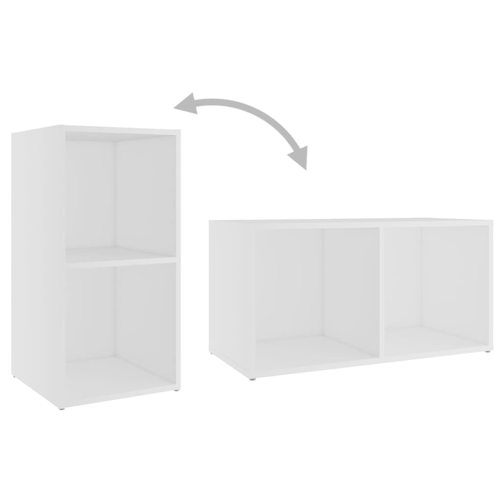 TV Cabinet White 72x35x36.5 cm Engineered Wood