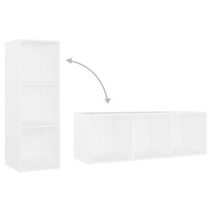 TV Cabinet White 107x35x37 cm Engineered Wood