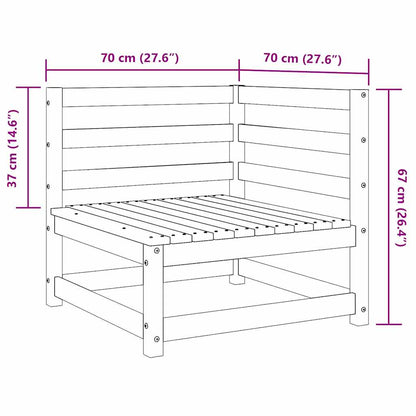 Corner Sofa | White | Solid pinewood | Standard | Modular | Corner Sofa