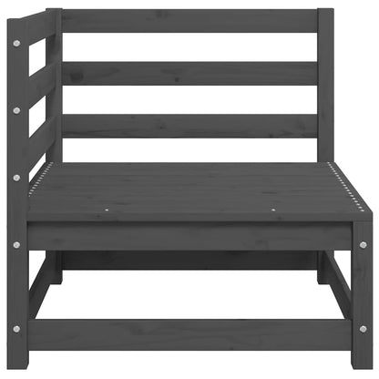 Corner Sofa | Grey | Solid pinewood | Medium |  Modular  | Corner Sofa