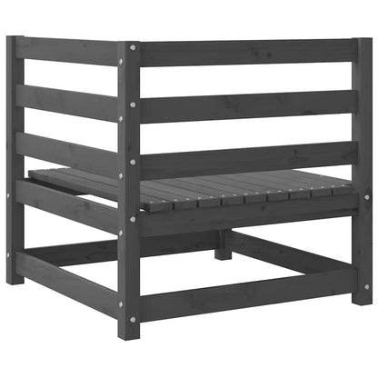 Corner Sofa | Grey | Solid pinewood | Medium |  Modular  | Corner Sofa