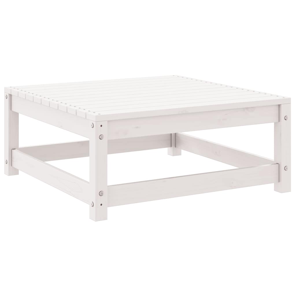 Garden Lounge Set | White | Solid pinewood | Medium |  Modular