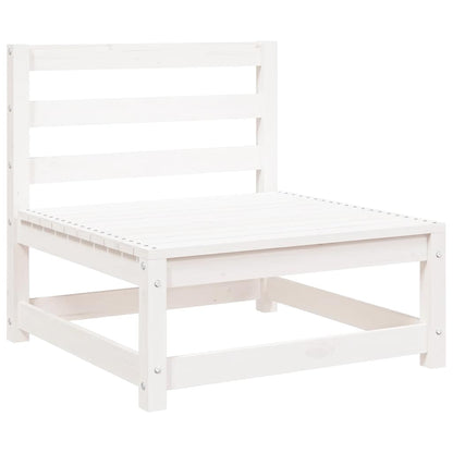 Garden Lounge Set | White | Solid pinewood | Medium |  Modular
