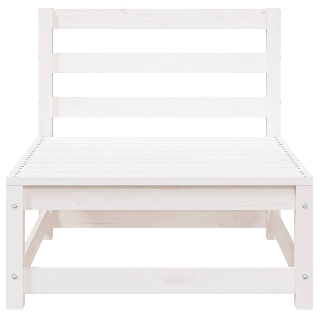 Garden Lounge Set | White | Solid pinewood | Medium |  Modular