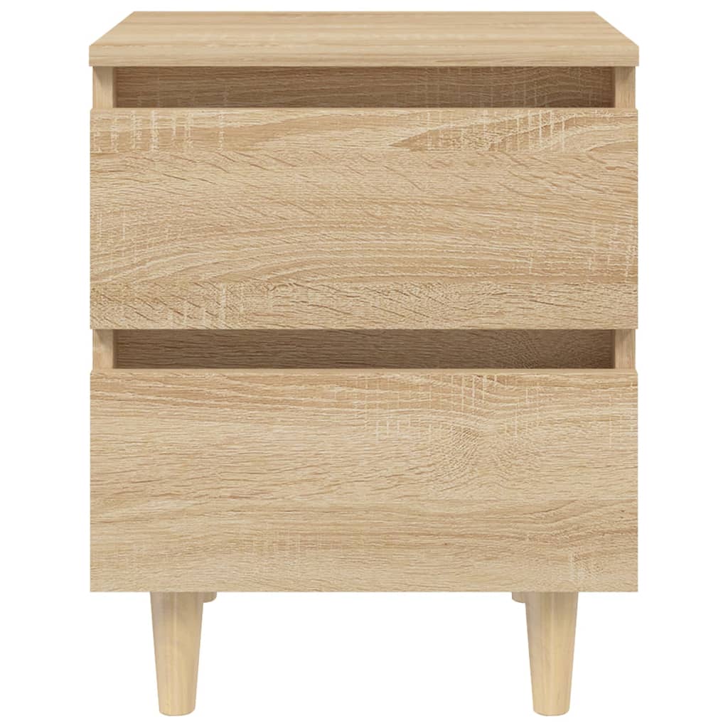 Bed Cabinet | Set of 2 | Sonoma Oak | Engineered wood, Solid pinewood