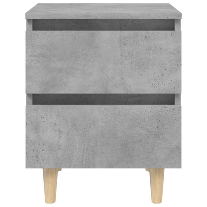 Bed Cabinet | Concrete Grey | Engineered Wood, Solid Pinewood | Small
