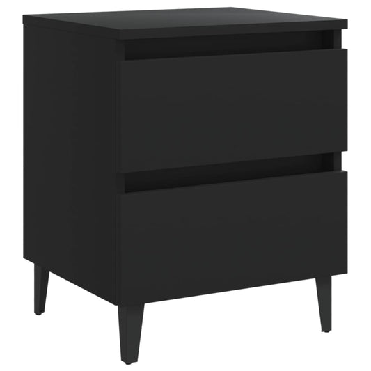 Bed Cabinet | Black | Engineered wood, Metal | Standard | Bed Cabinet