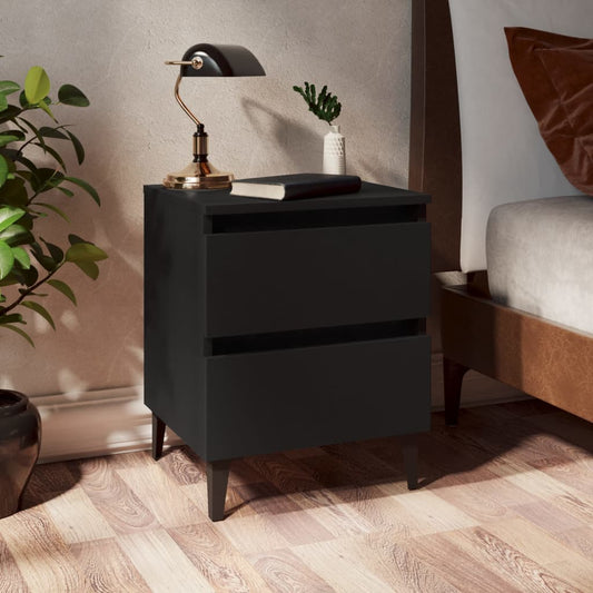 Bed Cabinet | Black | Engineered wood, Metal | Standard | Bed Cabinet