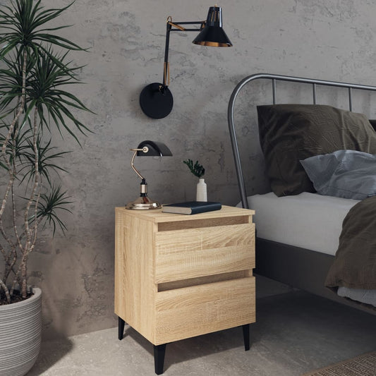 Bed Cabinet | Set of 2 | Sonoma oak | Engineered wood | Small