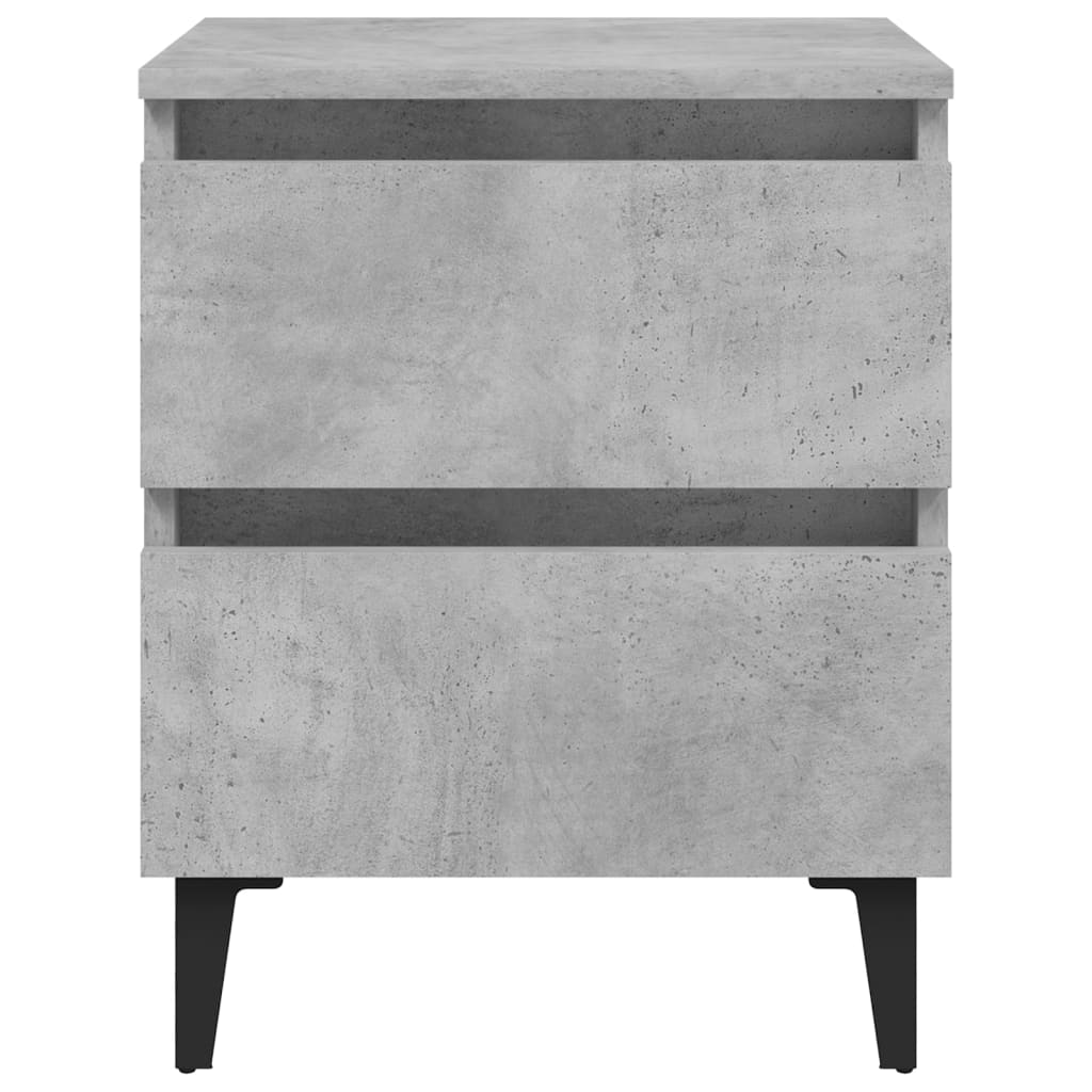 Bed Cabinet | Concrete grey | Engineered wood | 40x35x50 cm | Bed Cabinet