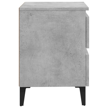 Bed Cabinet | Concrete grey | Engineered wood | 40x35x50 cm | Bed Cabinet