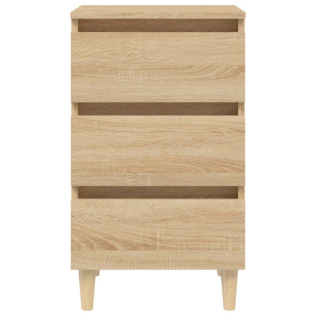Bed Cabinet | Sonoma oak | Engineered wood, solid eucalyptus wood