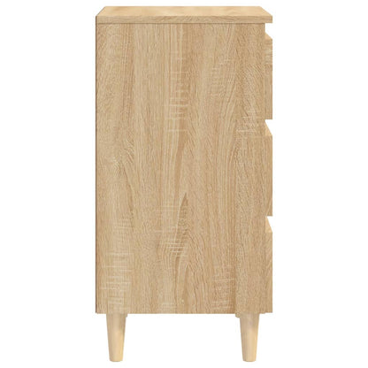 Bed Cabinet | Sonoma oak | Engineered wood, solid eucalyptus wood