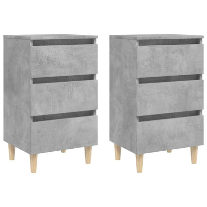 Bed Cabinet | Set of 2 | Concrete grey