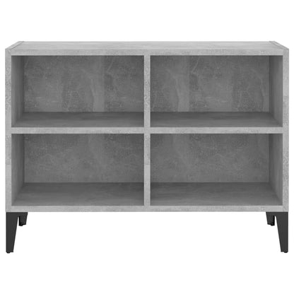 TV Cabinet with Metal Legs Concrete Grey 69.5x30x50 cm