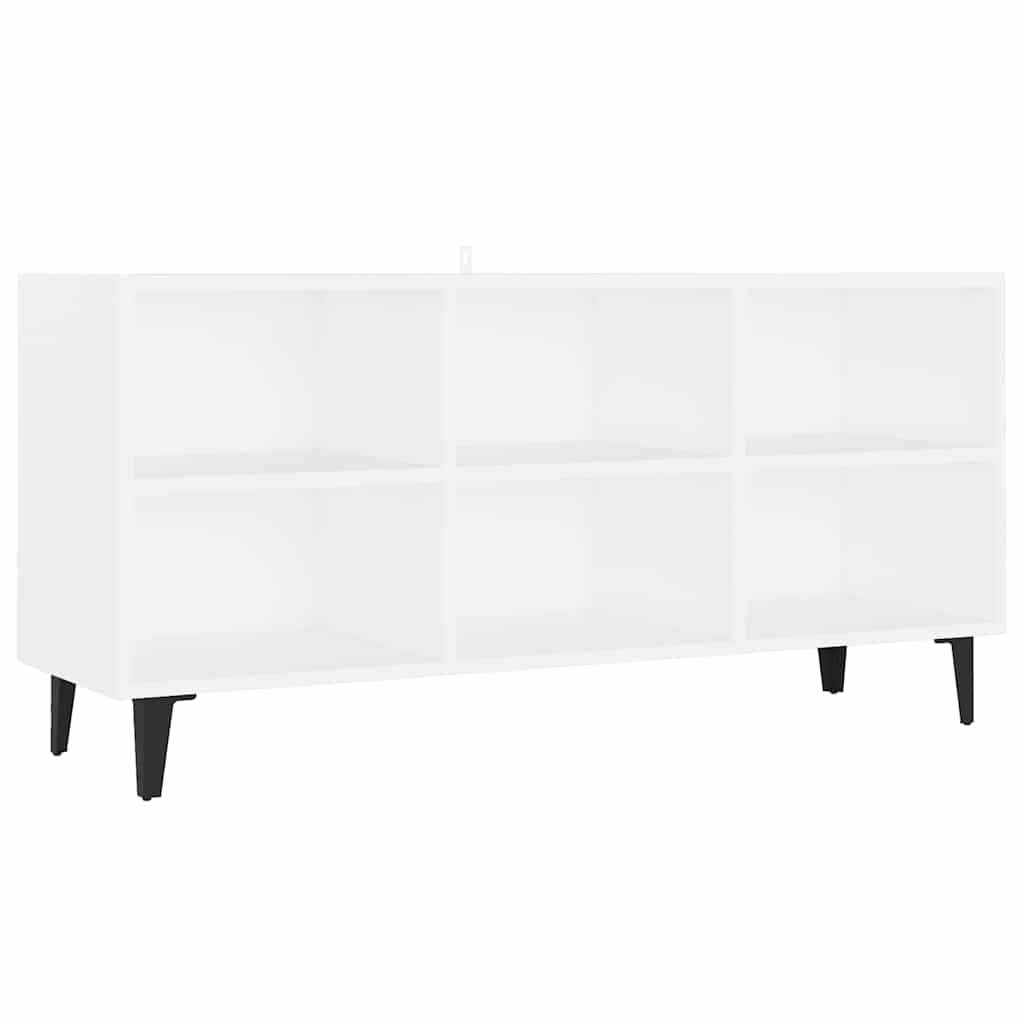 805950 vidaXL TV Cabinet with Metal Legs White 103,5x30x50 cm