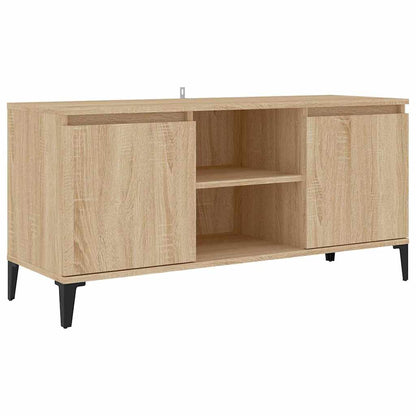 805971 vidaXL TV Cabinet with Metal Legs Sonoma Oak 103,5x35x50 cm
